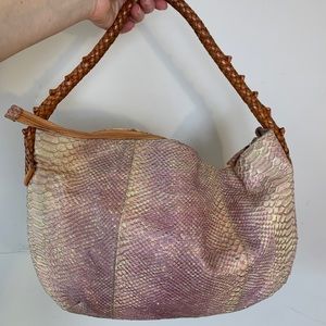 Paolo Masi Snake Skin Leather Bag